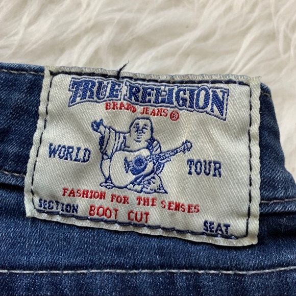 True religion boot cut women jeans size 28/30 - Picture 3 of 12